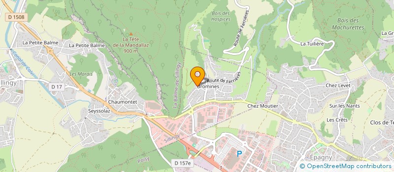 localisation de l'entreprise SCI DE MANLEVAUX  SILLINGY