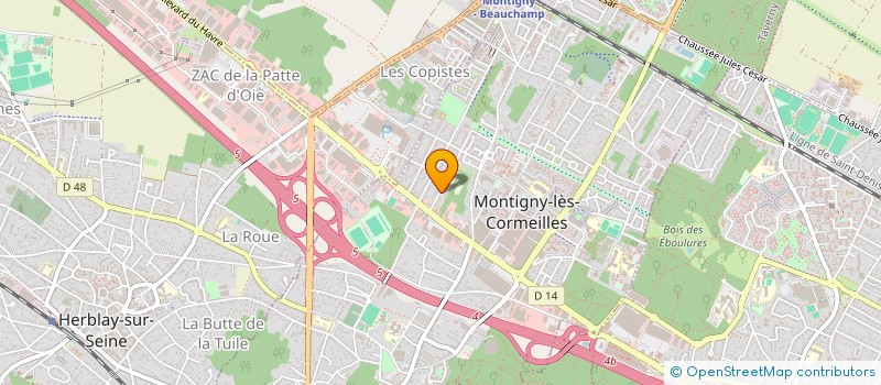 localisation de l'entreprise SCI DE MANON à MONTIGNY-LES-CORMEILLES