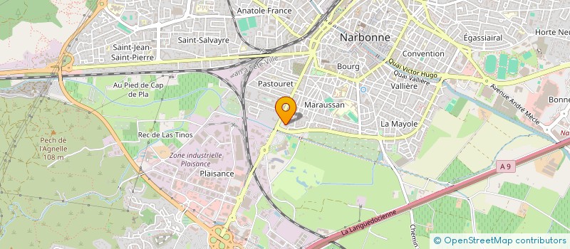 localisation de l'entreprise SCI DE MARAUSSAN à NARBONNE