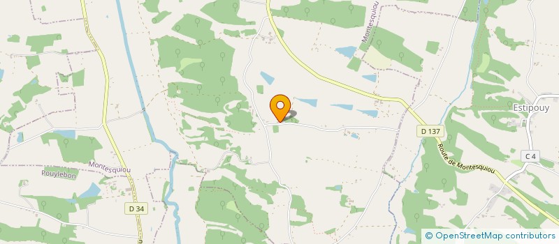 localisation de l'entreprise SCI DE MARCADERE  MONTESQUIOU