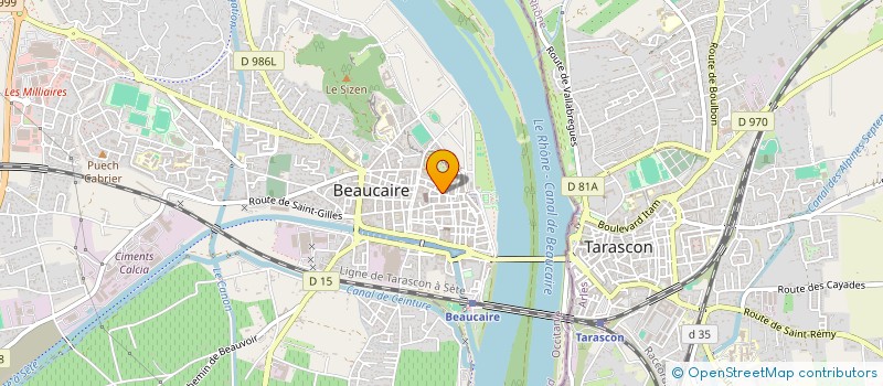 localisation de l'entreprise SCI DE MARGAILLER  BEAUCAIRE