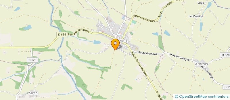 localisation de l'entreprise SCI DE MARSANNE  COLOGNE