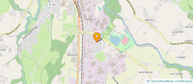 localisation de l'entreprise SCI DE MARTENEX à RUMILLY
