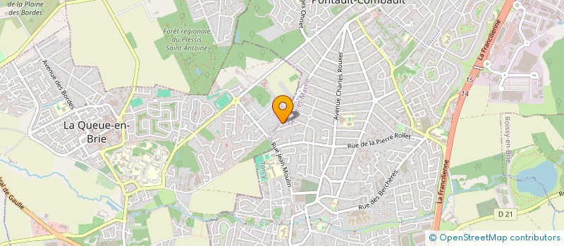 localisation de l'entreprise SCI DE MASVAUDIER COMMUNE DE VALLIERE  LA QUEUE-EN-BRIE