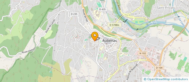 localisation de l'entreprise SCI DE MATHIEU à AUBENAS
