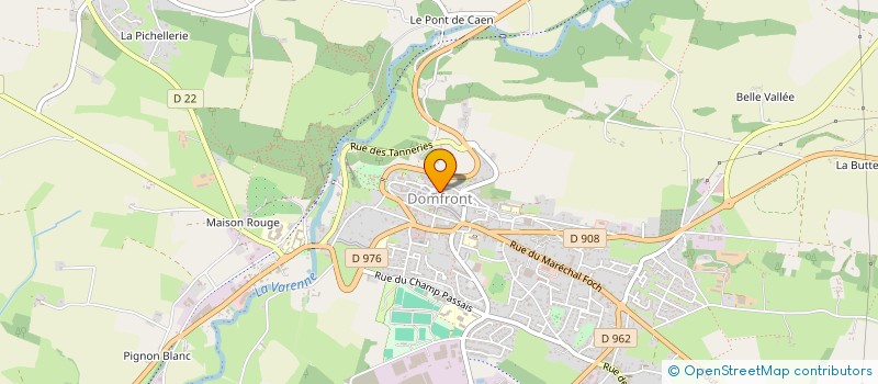 localisation de l'entreprise SCI DE MATIGNON à DOMFRONT-EN-POIRAIE