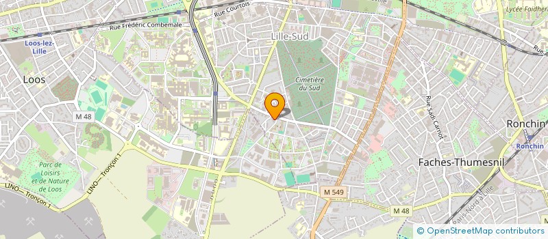 localisation de l'entreprise SCI DE MAUBEUGE à LILLE