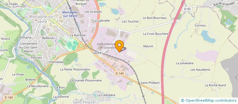 localisation de l'entreprise SCI DE MAUNIT  MORTAGNE-SUR-SEVRE