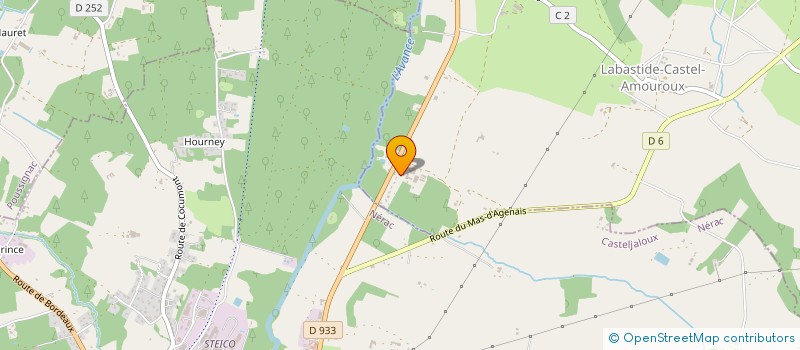 localisation de l'entreprise SCI DE MAUPAS à LABASTIDE-CASTEL-AMOUROUX