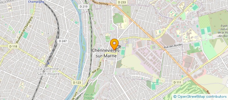 localisation de l'entreprise SCI DE MAUREVERT  CHENNEVIERES-SUR-MARNE