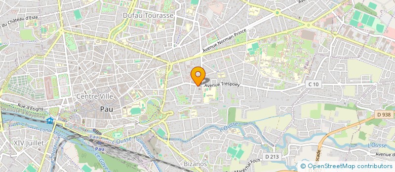 localisation de l'entreprise SCI DE MAURICIA à PAU