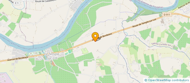 localisation de l'entreprise SCI DE MAZERES  SAINTE LIVRADE SUR LOT