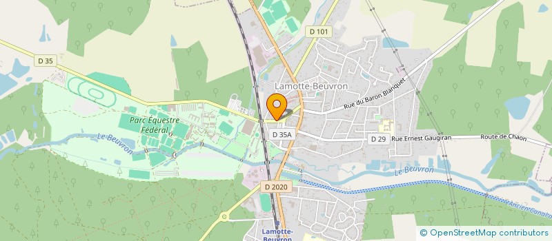 localisation de l'entreprise SCI DE MCA  LAMOTTE-BEUVRON