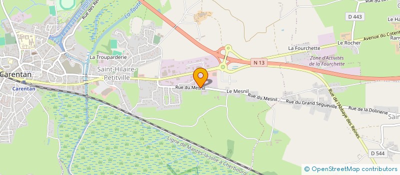 localisation de l'entreprise SCI DE MEAUTIS à CARENTAN-LES-MARAIS