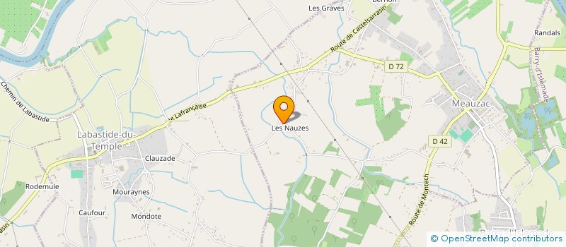 localisation de l'entreprise SCI DE MEAUZAC  MEAUZAC