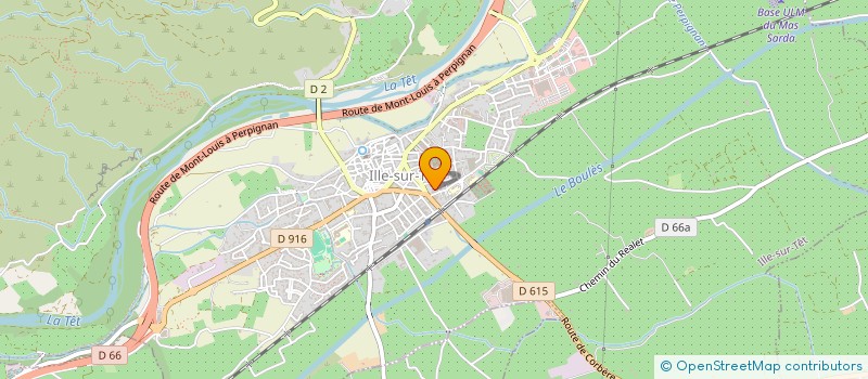 localisation de l'entreprise SCI DE MEDECINE ET KINESITHERAPIE  ILLE SUR TET