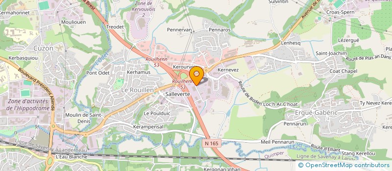 localisation de l'entreprise SCI DE MELENNEC  ERGUE-GABERIC