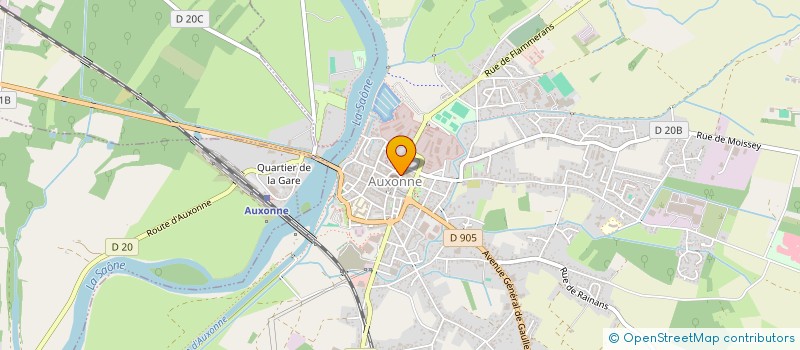 localisation de l'entreprise SCI DE MELISSA  AUXONNE