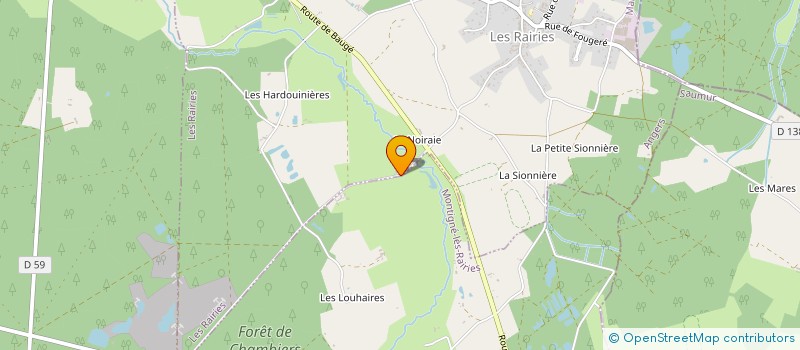 localisation de l'entreprise SCI DE MENE  MONTIGNE-LES-RAIRIES