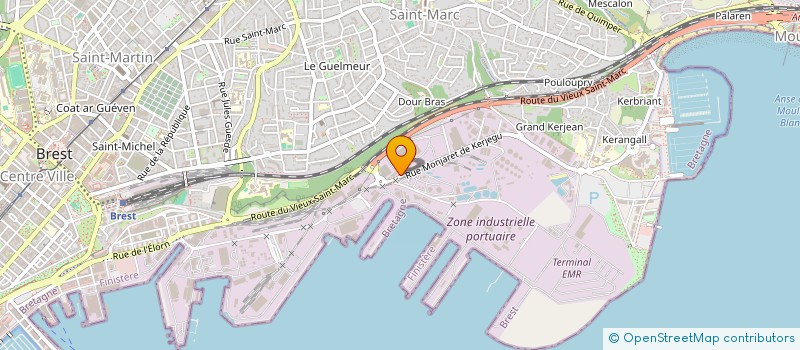 localisation de l'entreprise SCI DE MENEZ PRAT  BREST