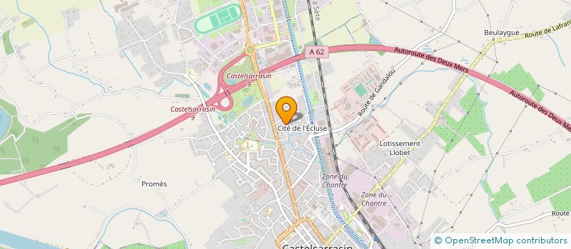 localisation de l'entreprise SCI DE MERET  LABASTIDE DU-TEMPLE