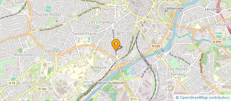 localisation de l'entreprise SCI DE MERIGNAC  LIMOGES