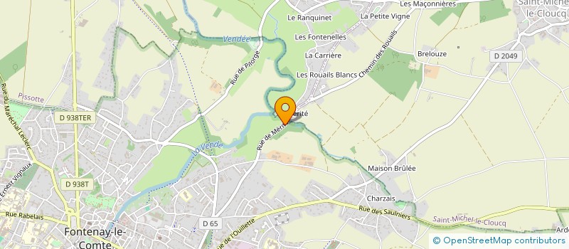 localisation de l'entreprise SCI DE MERITE  FONTENAY-LE-COMTE