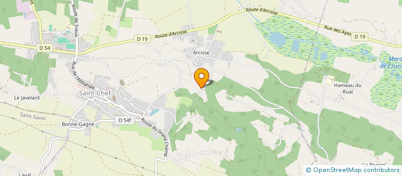 localisation de l'entreprise SCI DE MERLAN  SAINT-CHEF