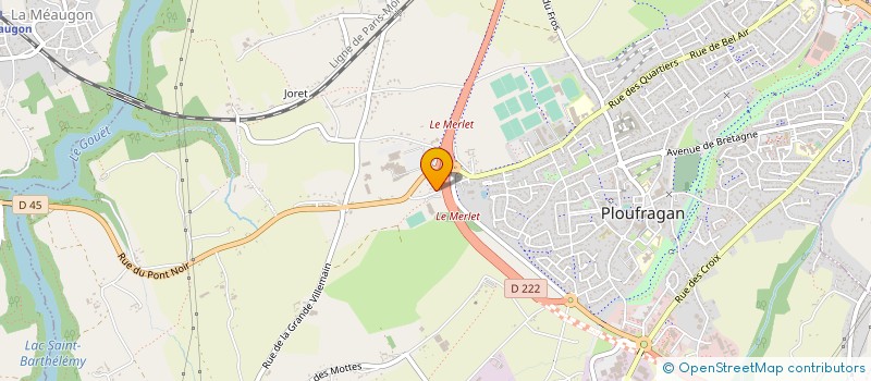 localisation de l'entreprise SCI DE MERLET  PLOUFRAGAN