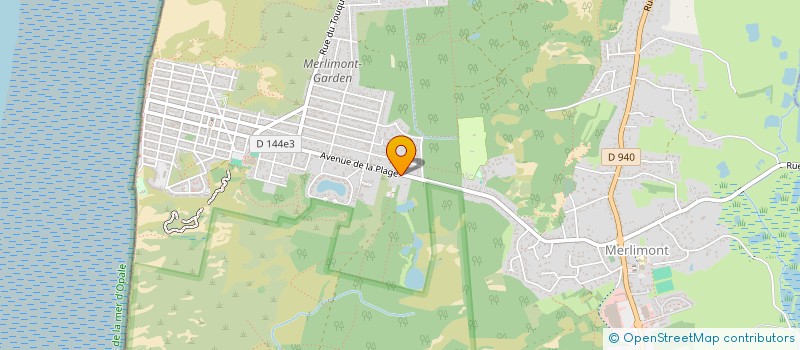 localisation de l'entreprise SCI DE MERLIMONT  MERLIMONT