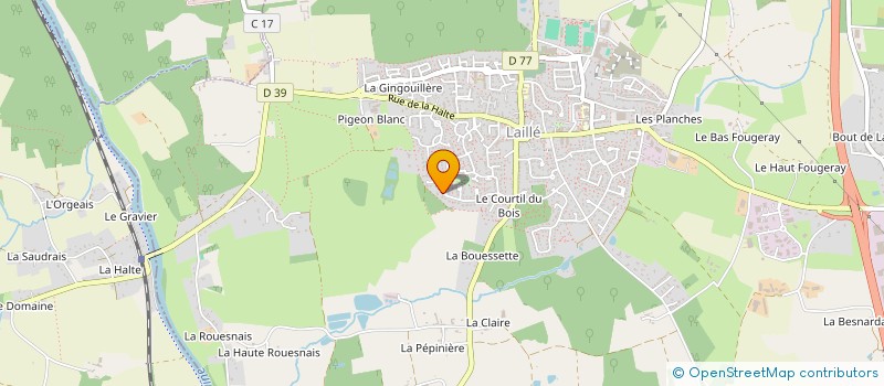 localisation de l'entreprise SCI DE MERLIN  LAILLE