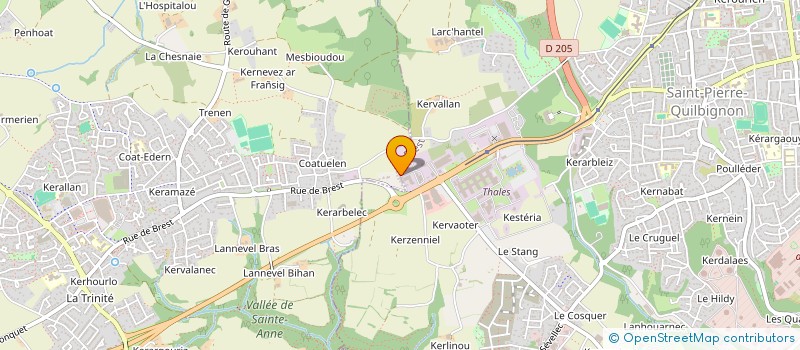 localisation de l'entreprise SCI DE MESQUINIEC  PLOUZANE