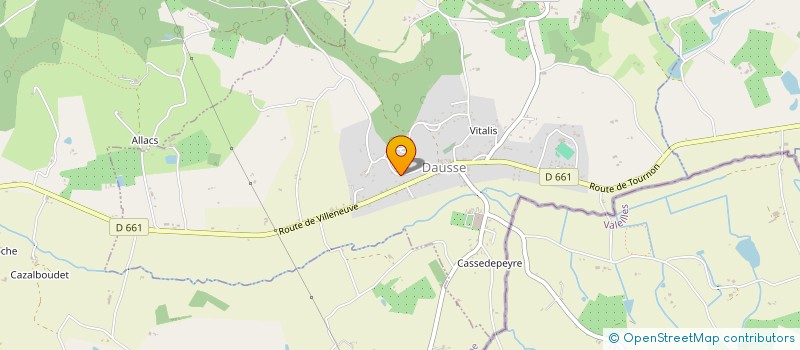 localisation de l'entreprise SCI DE MESTURAL  DAUSSE