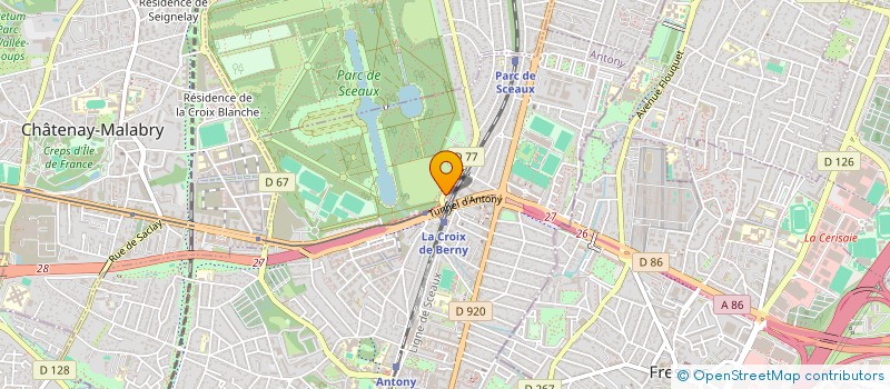 localisation de l'entreprise SCI DE MEUDON LA FORET VERRIERES à ANTONY