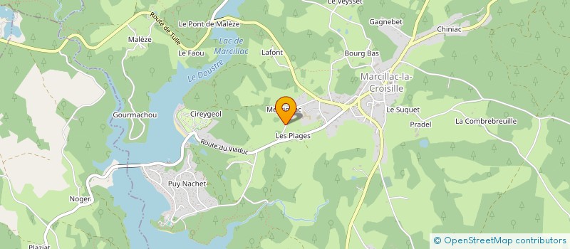 localisation de l'entreprise SCI DE MEYRIGNAC à MARCILLAC-LA-CROISILLE