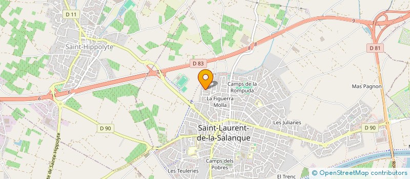 localisation de l'entreprise SCI DE MICHELI  SAINT-LAURENT-DE-LA-SALANQUE