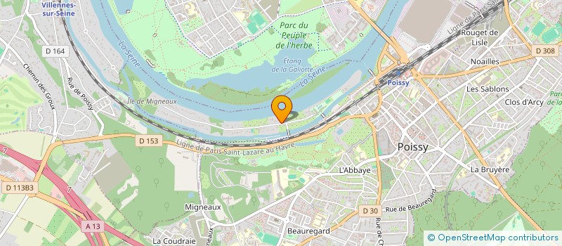 localisation de l'entreprise SCI DE MIGNEAUX  POISSY