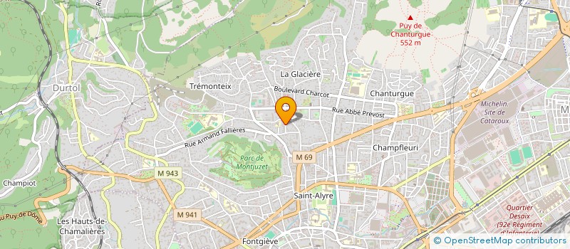 localisation de l'entreprise SCI DE MILAN  CLERMONT-FERRAND