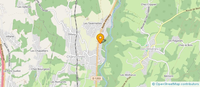 localisation de l'entreprise SCI DE MILOU  CHARVONNEX