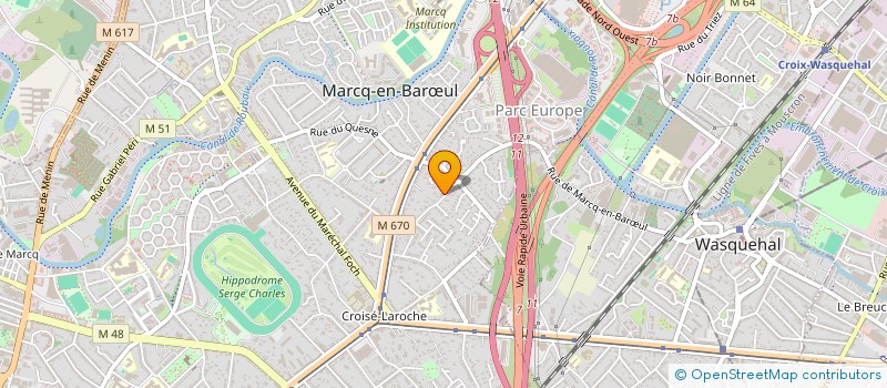 localisation de l'entreprise SCI DE MISSECLE  MARCQ-EN-BARUL