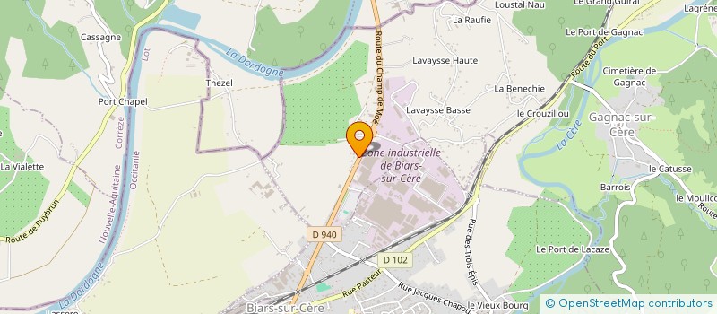 localisation de l'entreprise SCI DE MOE  GAGNAC SUR CERE