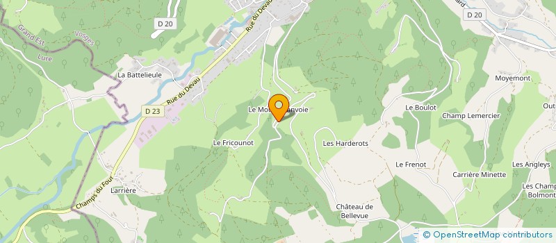 localisation de l'entreprise SCI DE MOI'ANNE  LE VAL-D'AJOL