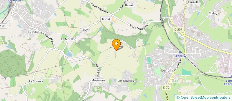 localisation de l'entreprise SCI DE MOIRY  LENTILLY