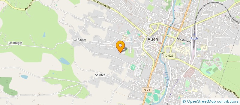 localisation de l'entreprise SCI DE MONBERNAT  AUCH