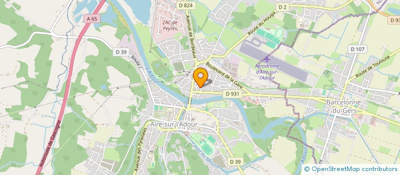 localisation de l'entreprise SCI DE MONCAOUT  AIRE-SUR-L'ADOUR