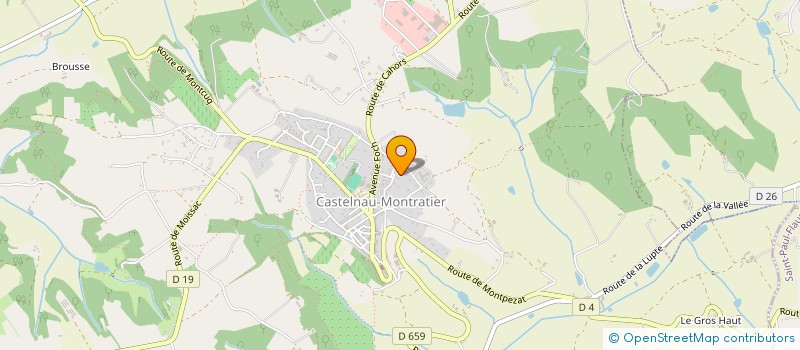 localisation de l'entreprise SCI DE MONCOUSIN  CASTELNAU-MONTRATIER