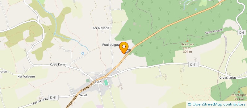 localisation de l'entreprise SCI DE MONIVEN  LAZ