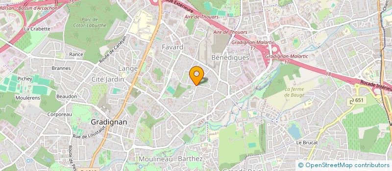 localisation de l'entreprise SCI DE MONJOUS  GRADIGNAN