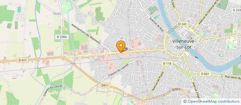 localisation de l'entreprise SCI DE MONPLAISIR DE BIAS  BIAS