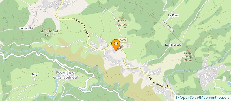 localisation de l'entreprise SCI DE MONSMIOL  ESSERTINES-EN-CHATELNEUF